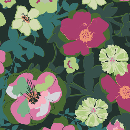 Art Gallery - Fusion - Blomma Garden - Rainforest - Cotton Woven