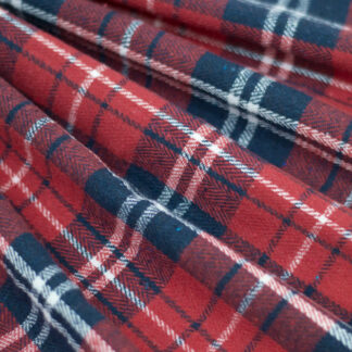 Flannel Plaid - Red/Dark Navy