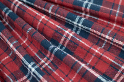 Flannel Plaid - Red/Dark Navy