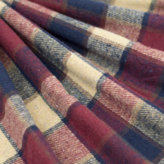 Flannel Plaid - Red/Cream/Blue