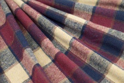 Flannel Plaid - Red/Cream/Blue