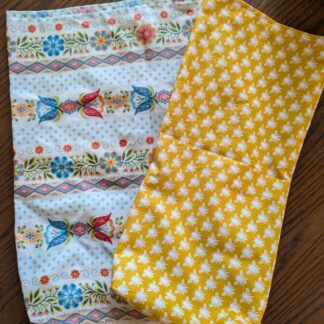 Beeswaxed Bread Bags - Juxtaposey Floral & Bees