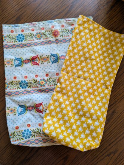 Beeswaxed Bread Bags - Juxtaposey Floral & Bees